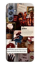Zodiac Aries Samsung M34 5G/F34 5G Hard Case Back Cover by Casekaro