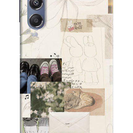 Soft Aesthetic Samsung M34 5G/F34 5G Hard Case Back Cover by Casekaro