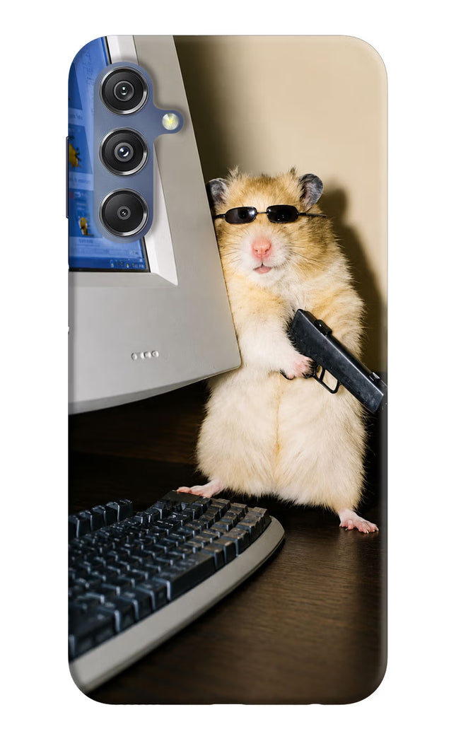 Hacker Hamster Samsung M34 5G/F34 5G Hard Case Back Cover by Casekaro