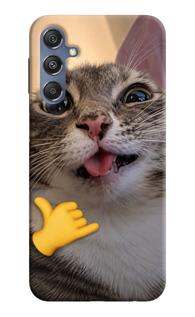 Silly Cat Call Samsung M34 5G/F34 5G Hard Case Back Cover by Casekaro