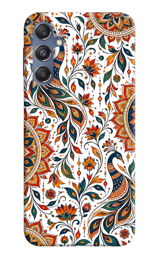 White Mayura Samsung M34 5G/F34 5G Hard Case Back Cover by Casekaro