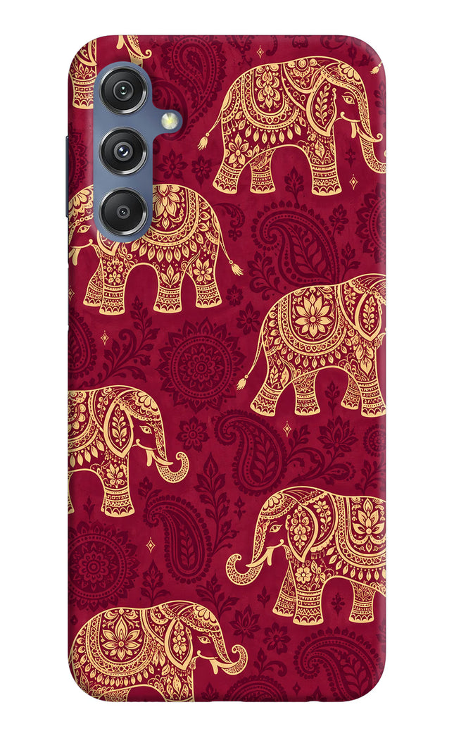 Maroon Elephant Samsung M34 5G/F34 5G Hard Case Back Cover by Casekaro