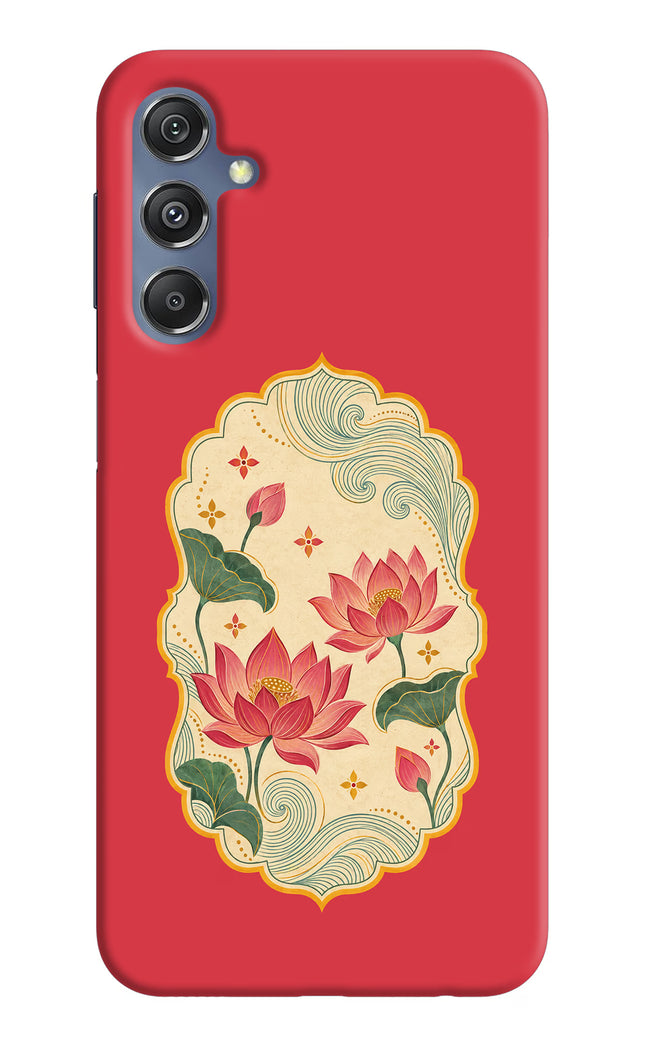 Pink Lotus Samsung M34 5G/F34 5G Hard Case Back Cover by Casekaro
