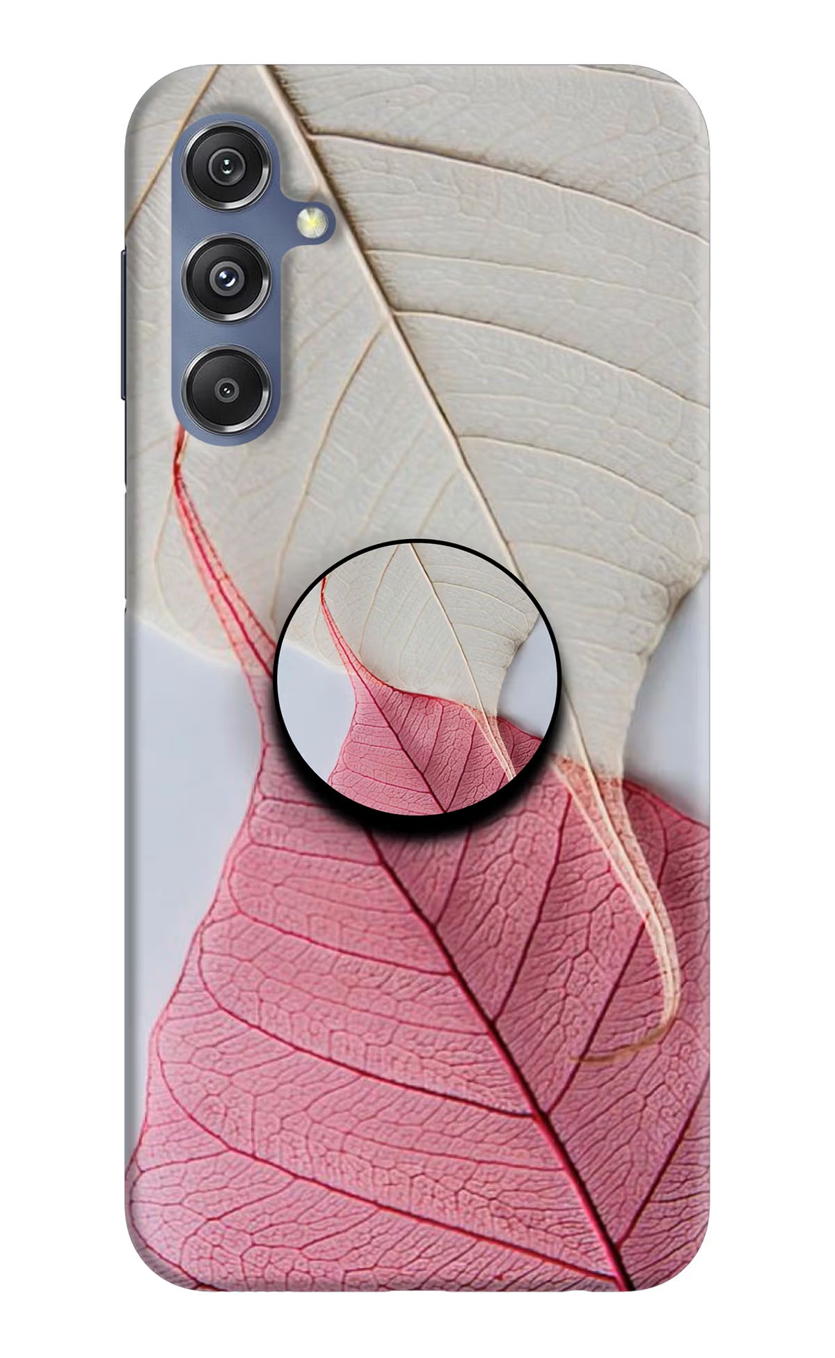 White Pink Leaf Samsung M34 5G/F34 5G Pop Case by Casekaro