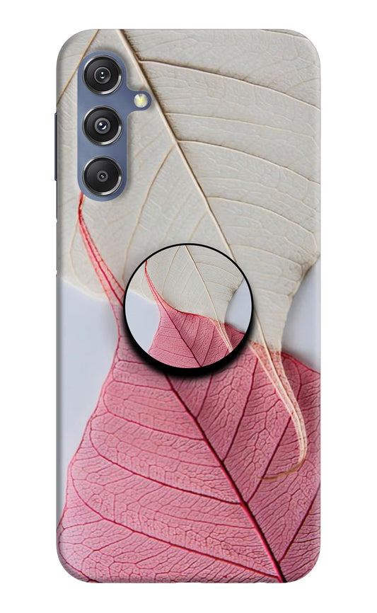 White Pink Leaf Samsung M34 5G/F34 5G Pop Case by Casekaro