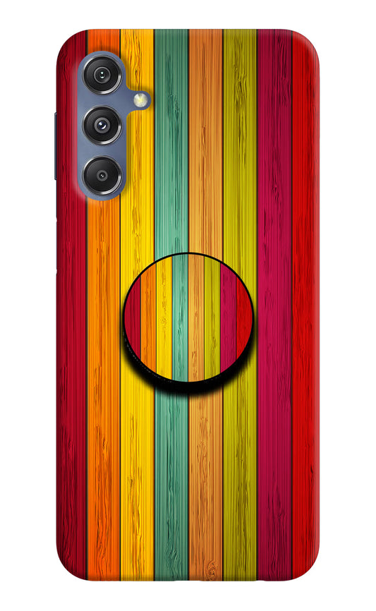 Multicolor Wooden Samsung M34 5G/F34 5G Pop Case by Casekaro