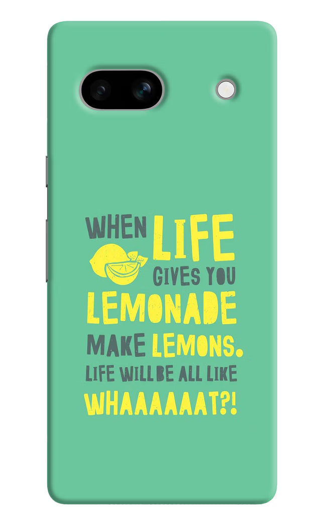 Quote Google Pixel 7A Hard Case Back Cover by Casekaro