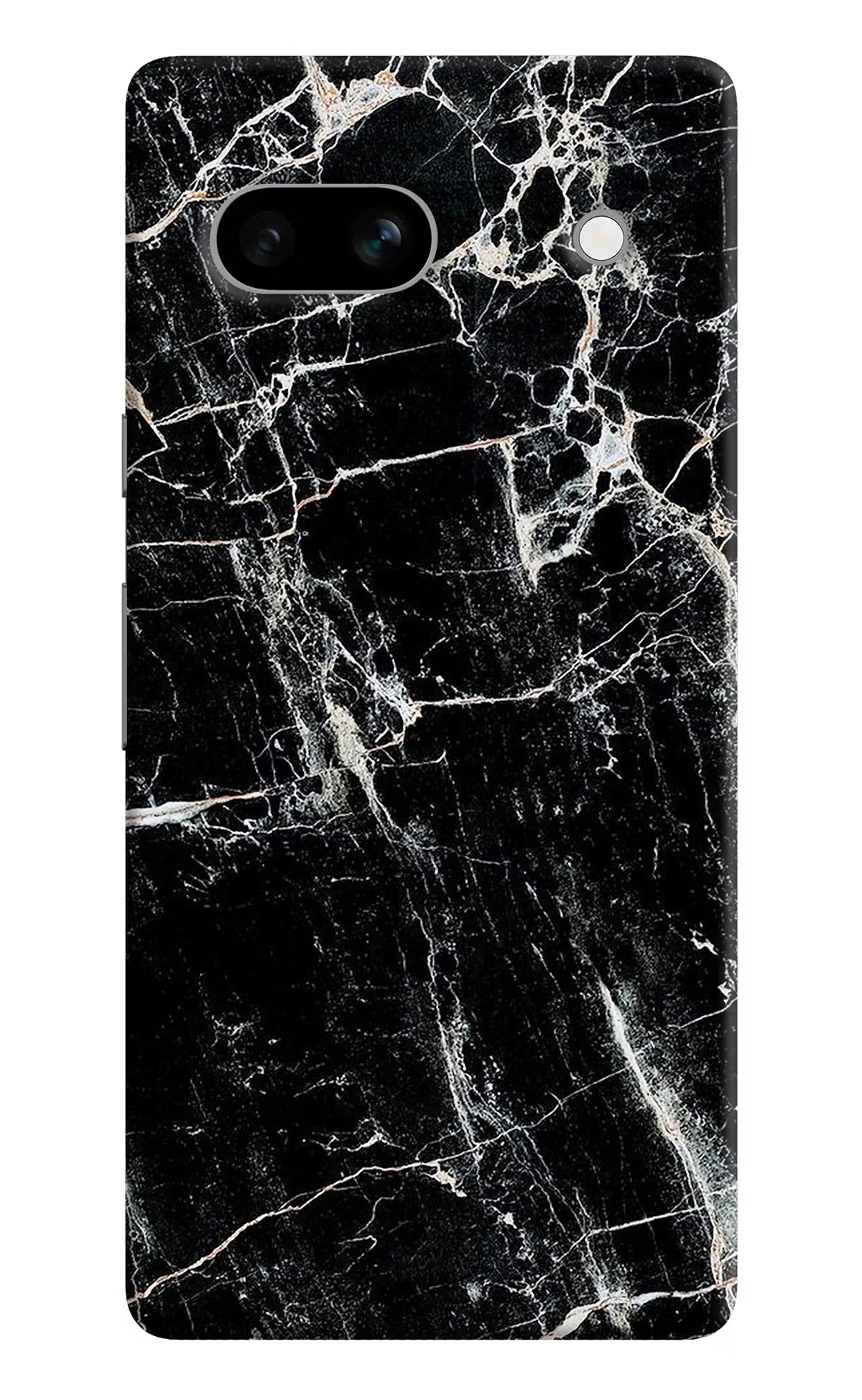 Black Marble Texture Google Pixel 7A Hard Case Back Cover by Casekaro
