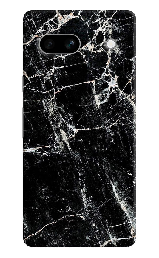 Black Marble Texture Google Pixel 7A Hard Case Back Cover by Casekaro