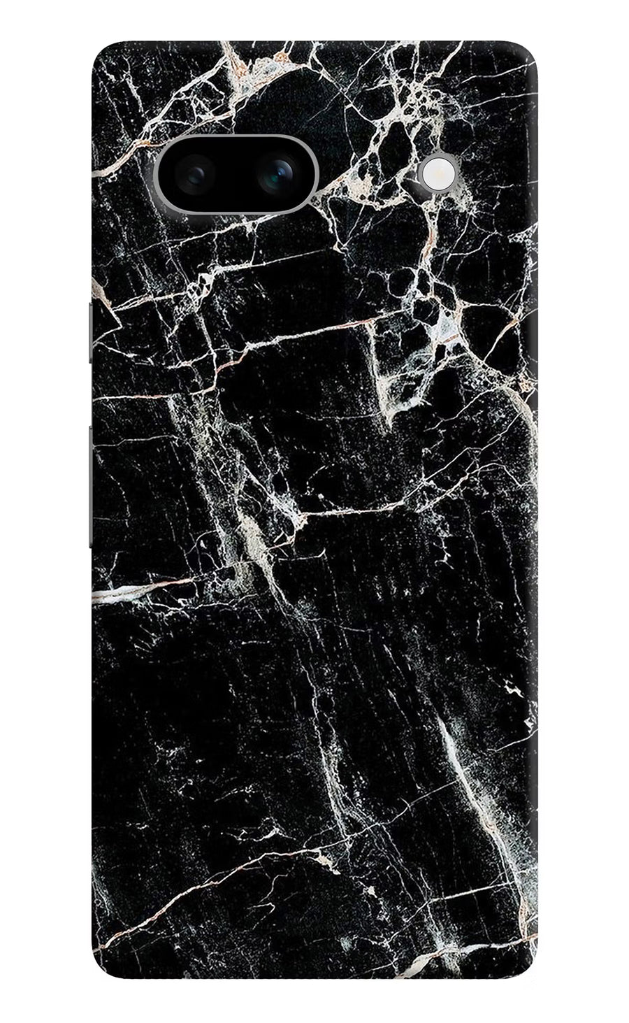 Black Marble Texture Google Pixel 7A Back Cover, Hard case