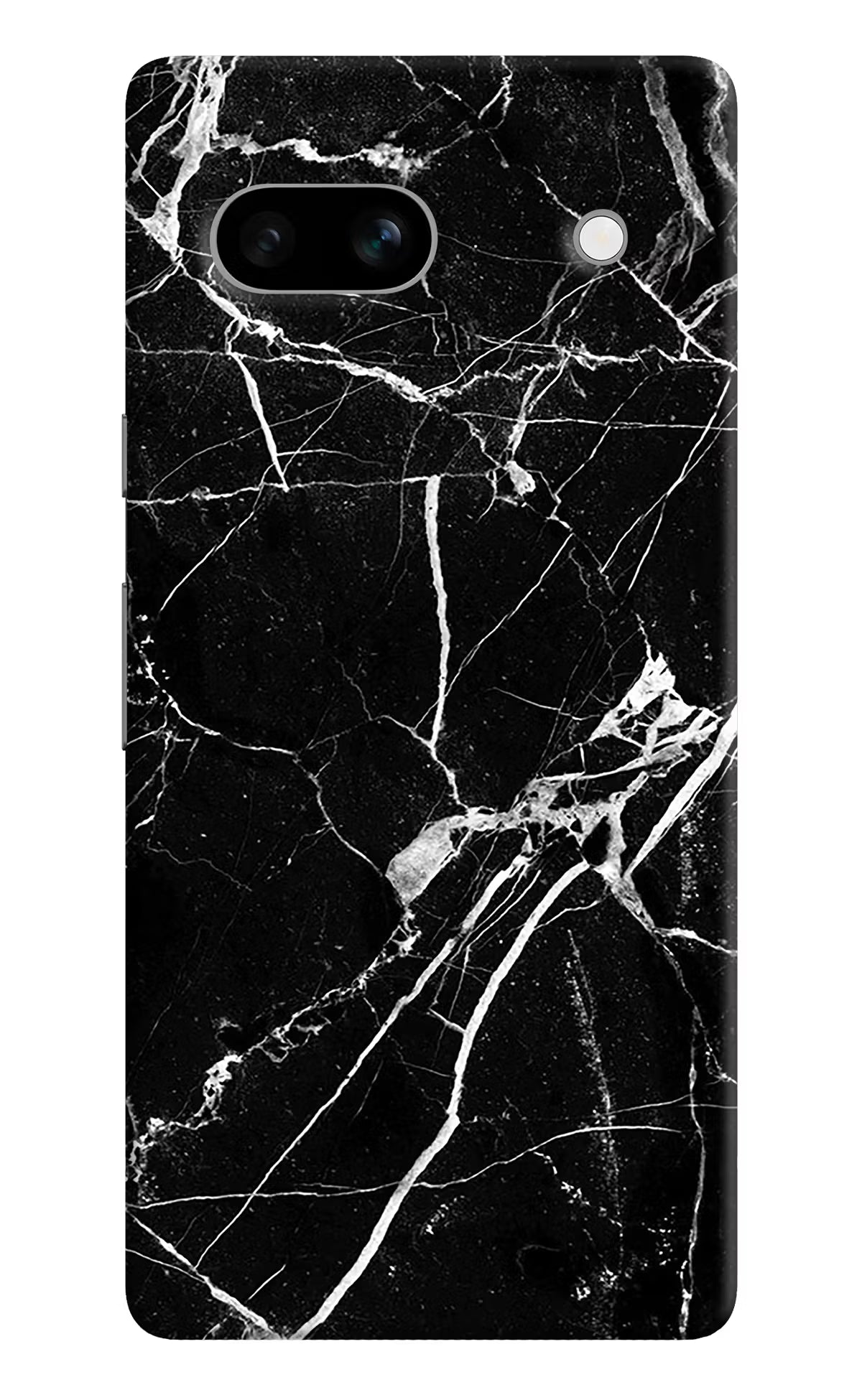 Black Marble Pattern Google Pixel 7A Hard Case Back Cover by Casekaro
