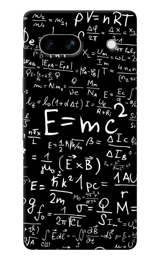Physics Albert Einstein Formula Google Pixel 7A Back Cover