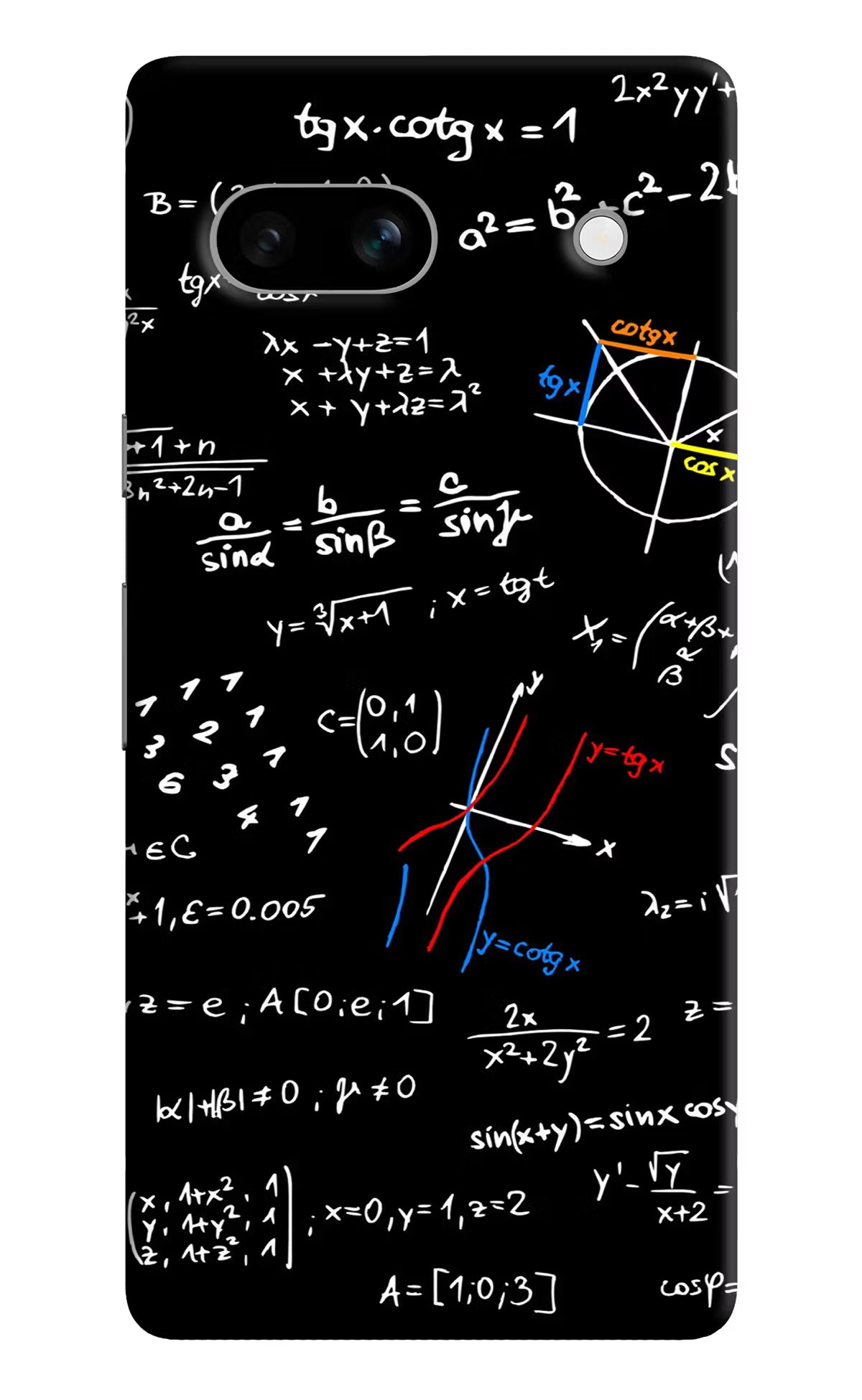 Mathematics Formula Google Pixel 7A Hard Case Back Cover by Casekaro