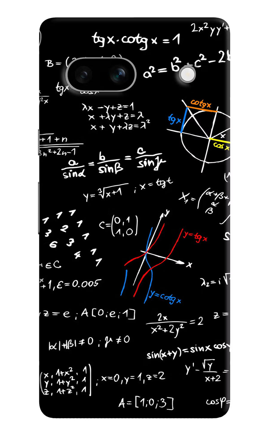 Mathematics Formula Google Pixel 7A Back Cover, Hard case
