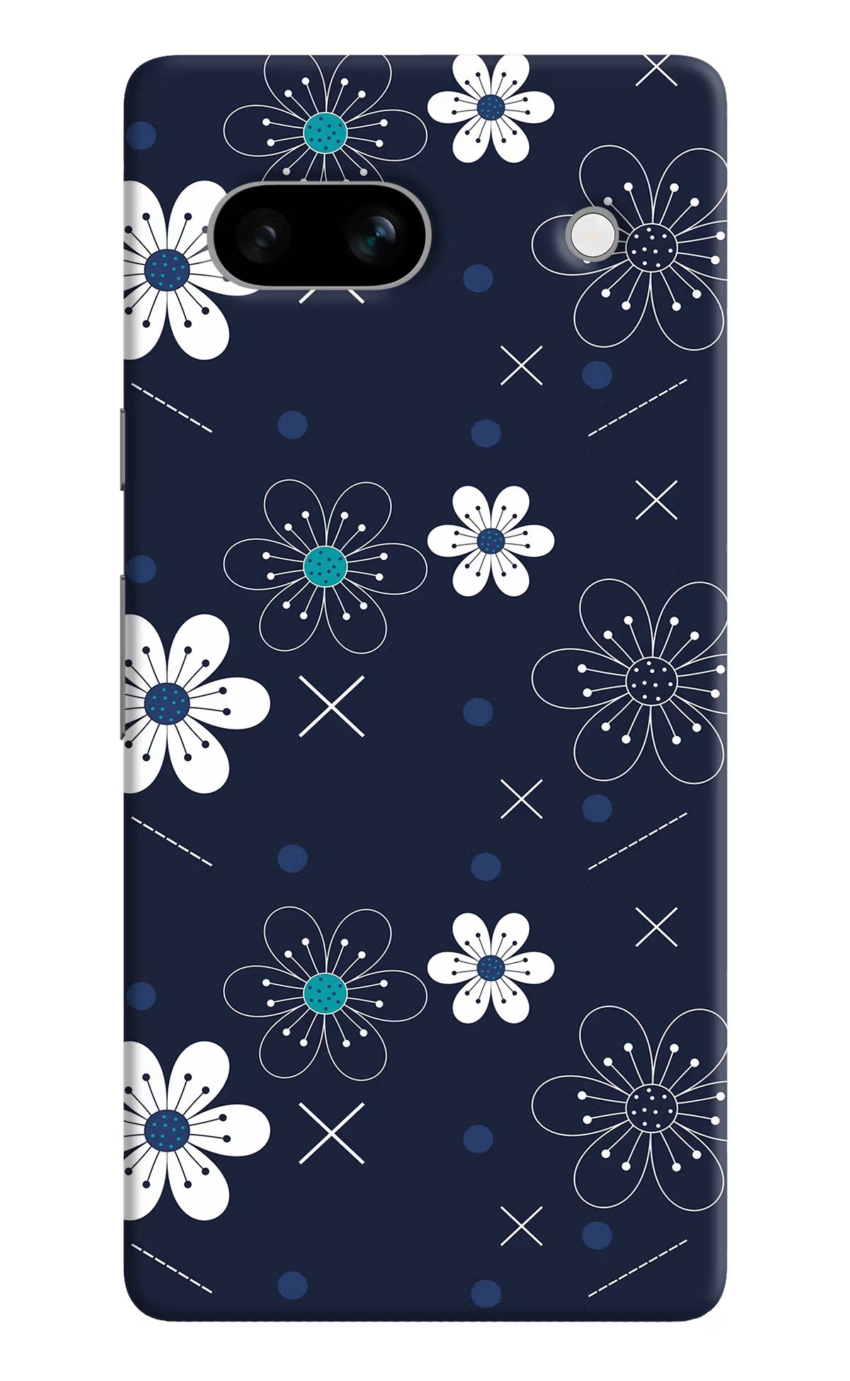 Flowers Google Pixel 7A Hard Case Back Cover by Casekaro
