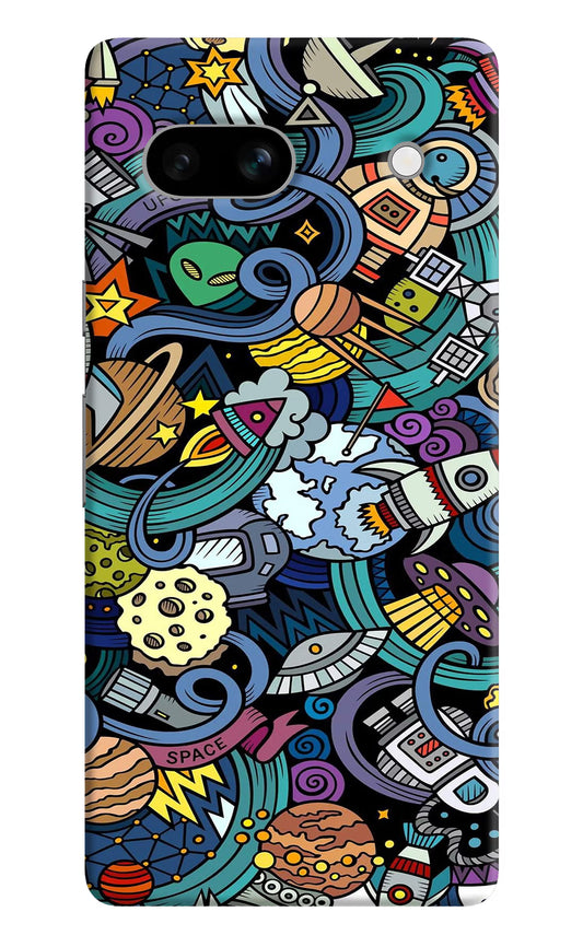 Space Abstract Google Pixel 7A Hard Case Back Cover by Casekaro