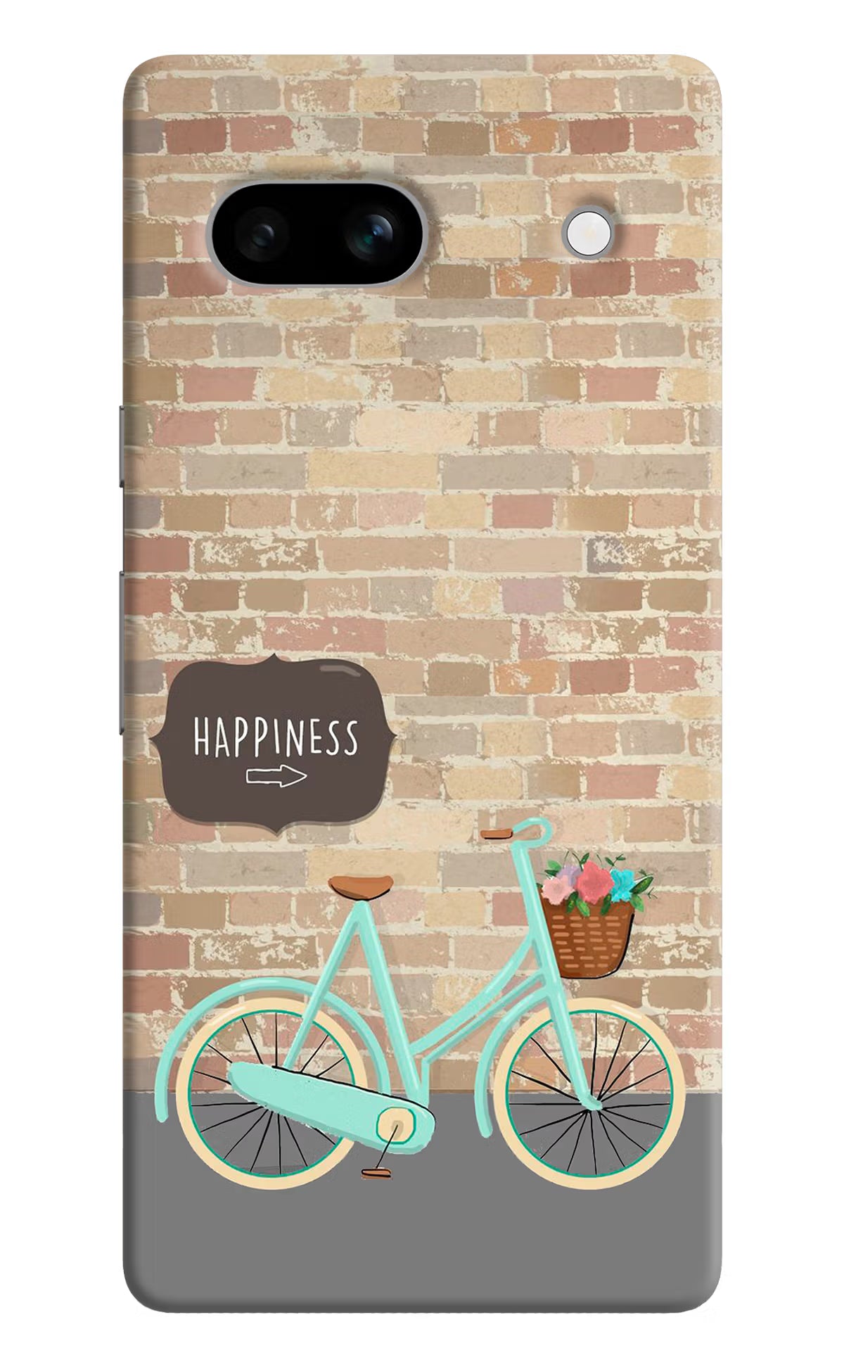 Happiness Artwork Google Pixel 7A Hard Case Back Cover by Casekaro