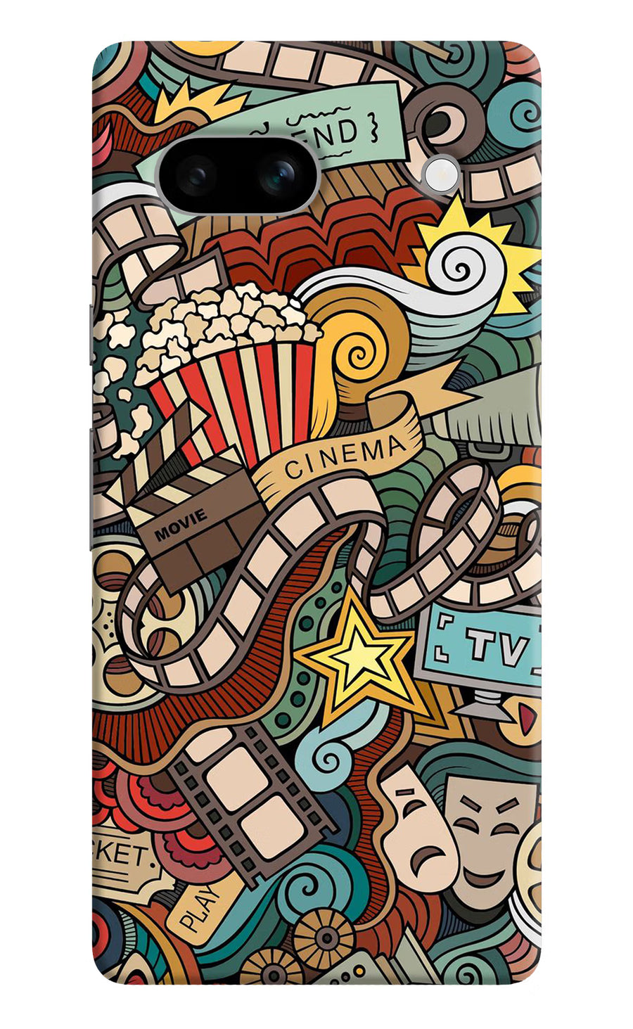 Cinema Abstract Google Pixel 7A Back Cover, Hard case