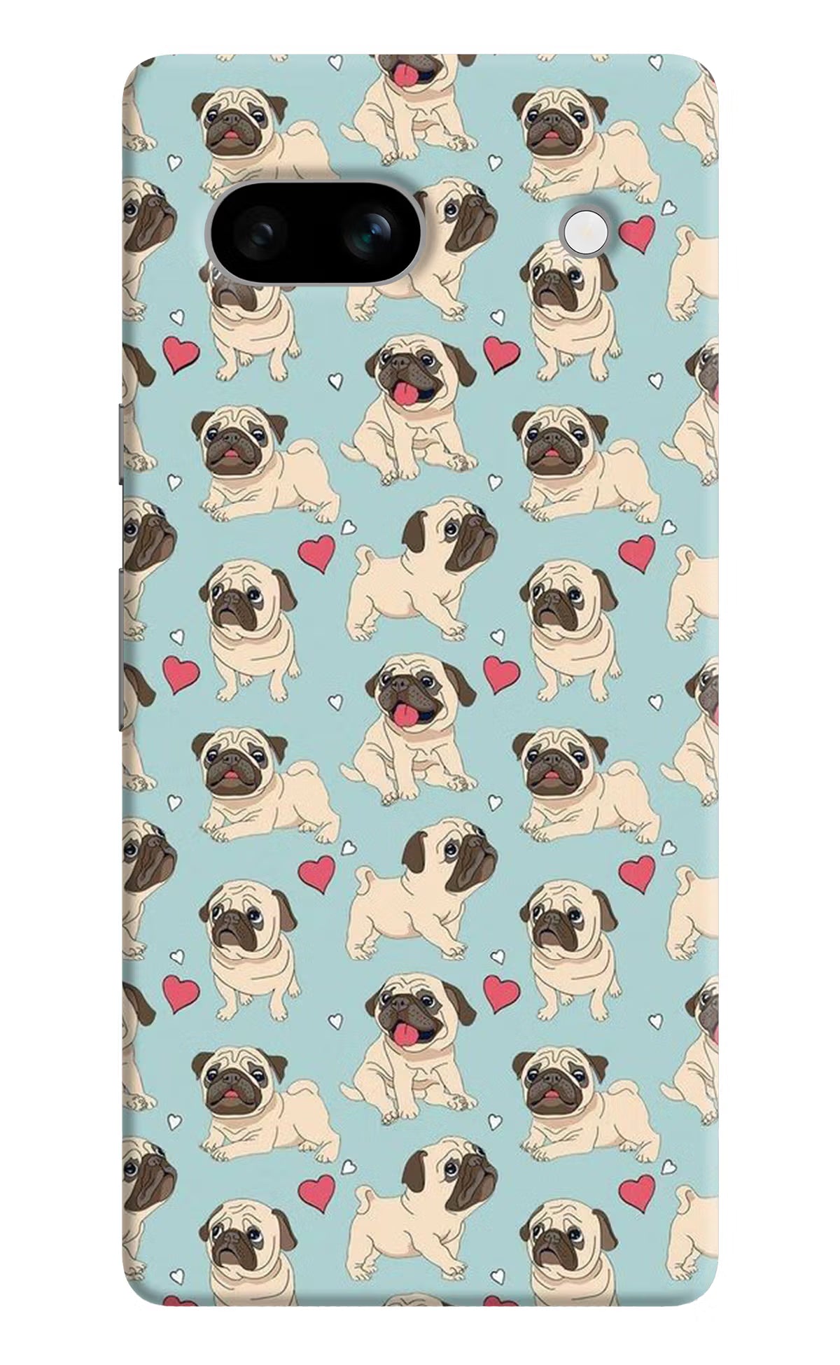 Pug Dog Google Pixel 7A Hard Case Back Cover by Casekaro