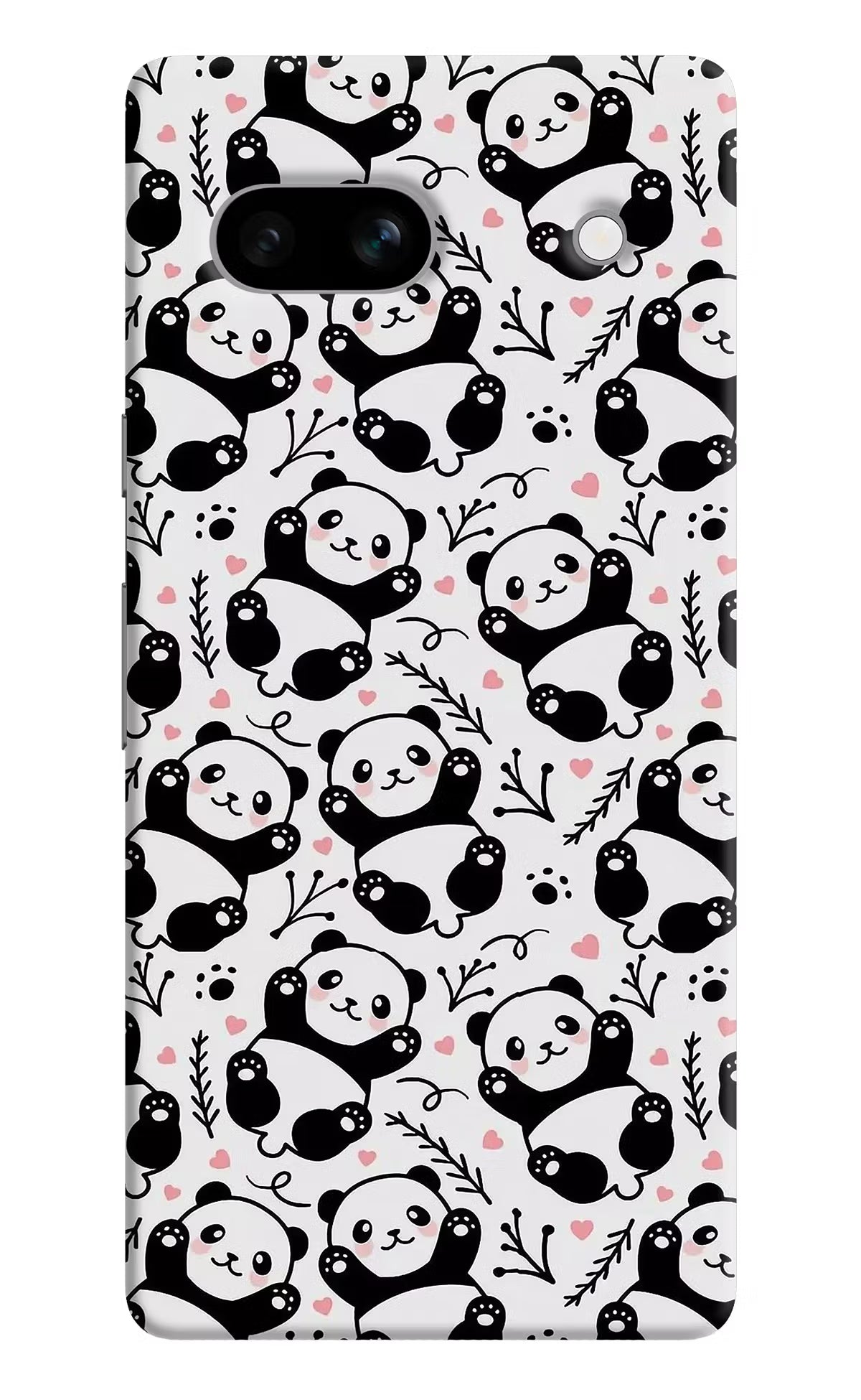Cute Panda Google Pixel 7A Hard Case Back Cover by Casekaro