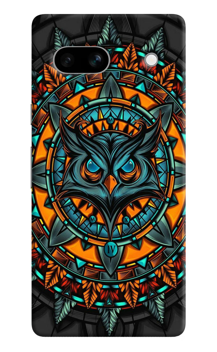 Angry Owl Art Google Pixel 7A Back Cover, Hard case