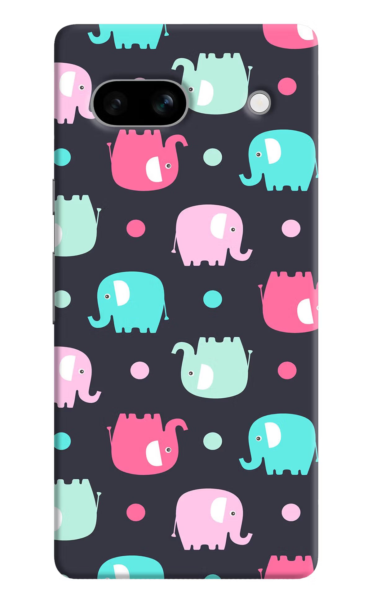 Elephants Google Pixel 7A Hard Case Back Cover by Casekaro