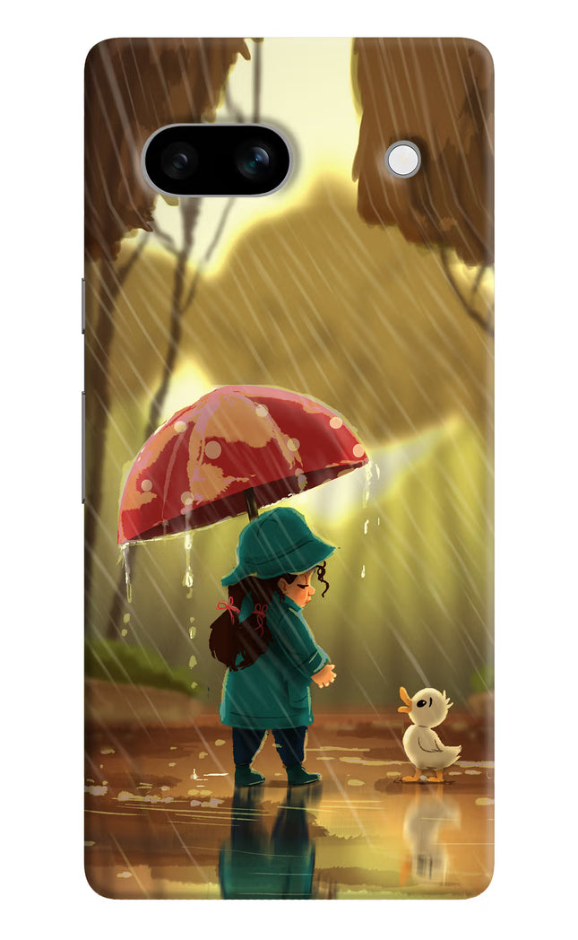 Rainy Day Google Pixel 7A Hard Case Back Cover by Casekaro