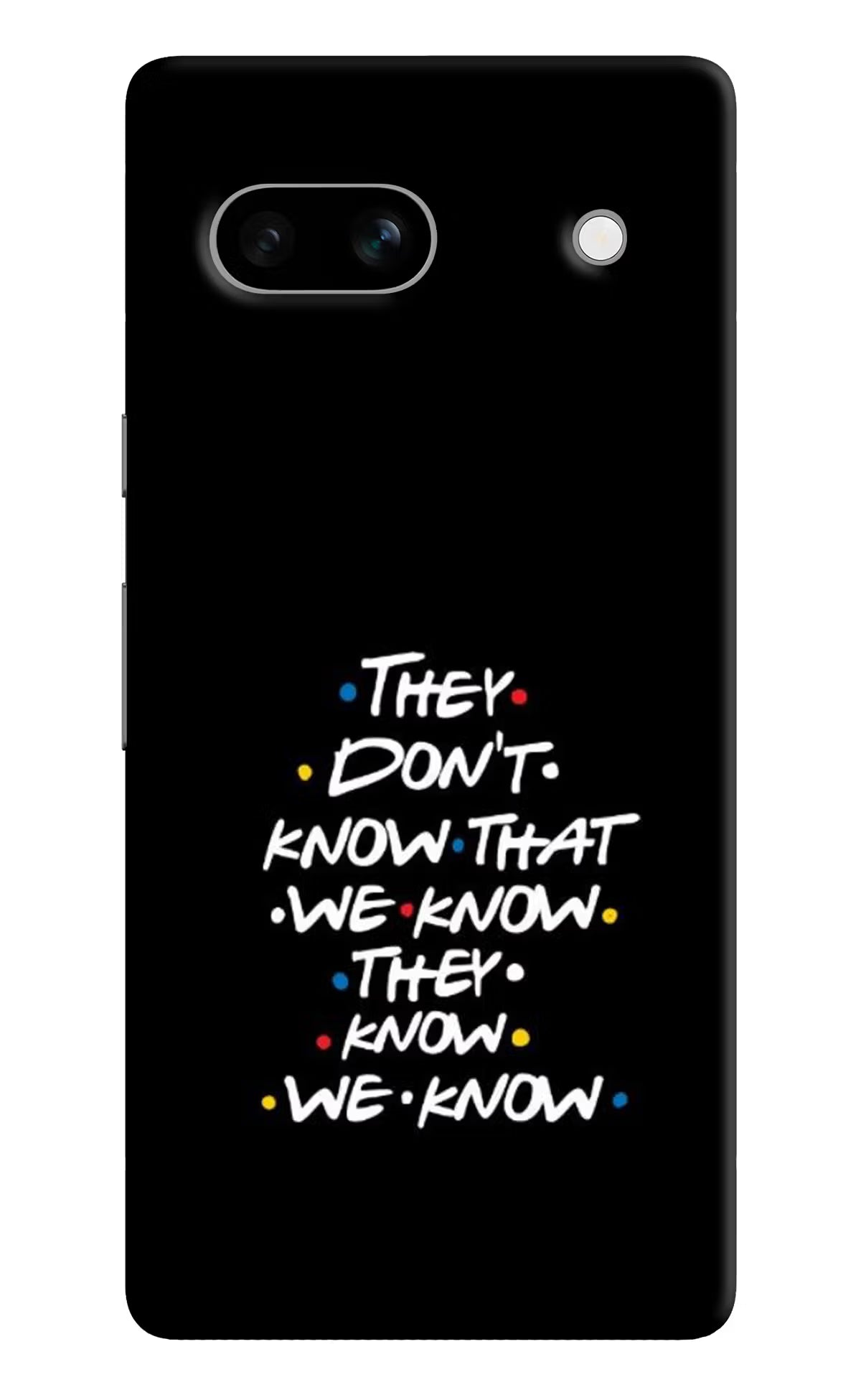 FRIENDS Dialogue Google Pixel 7A Hard Case Back Cover by Casekaro