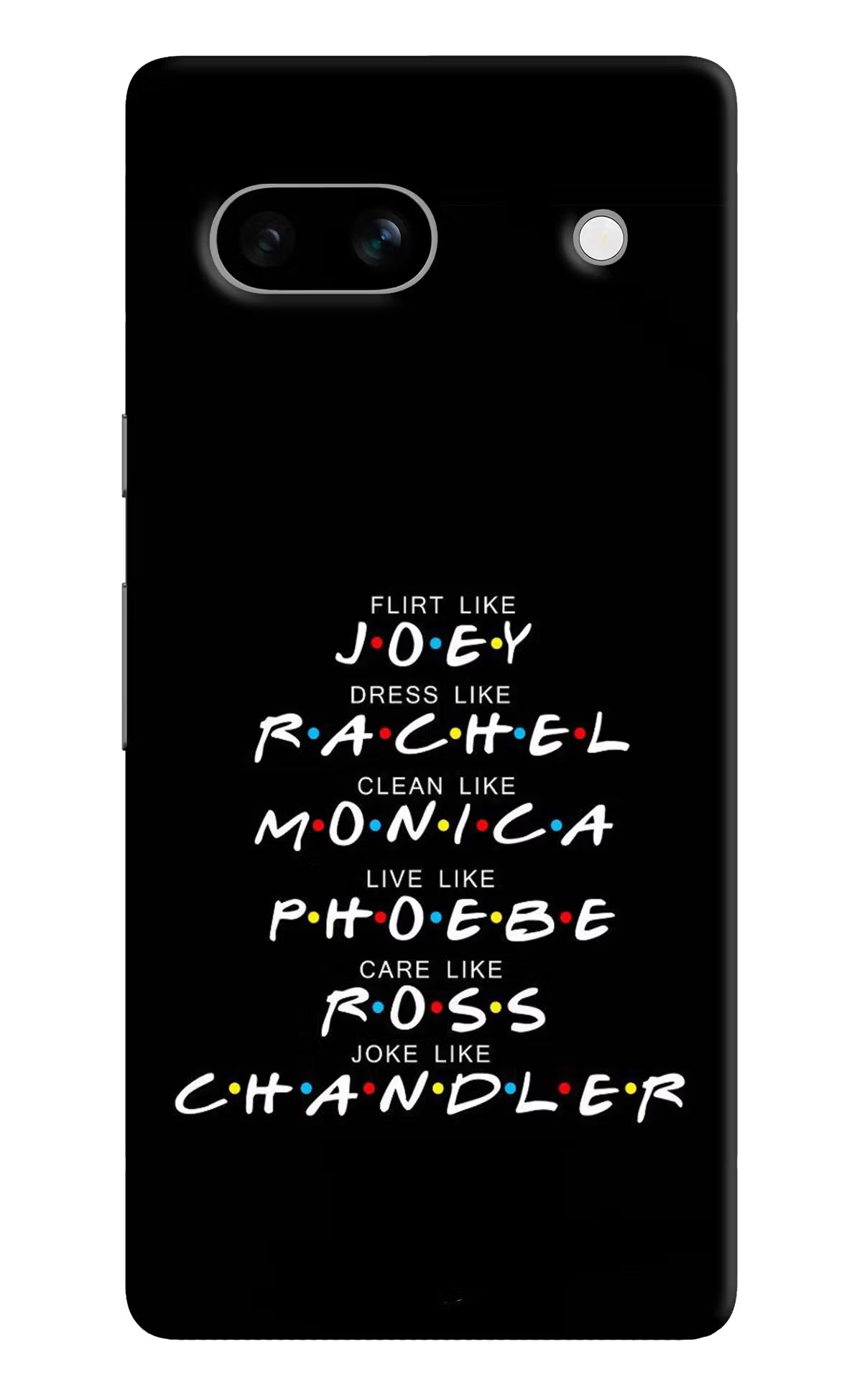 FRIENDS Character Google Pixel 7A Hard Case Back Cover by Casekaro