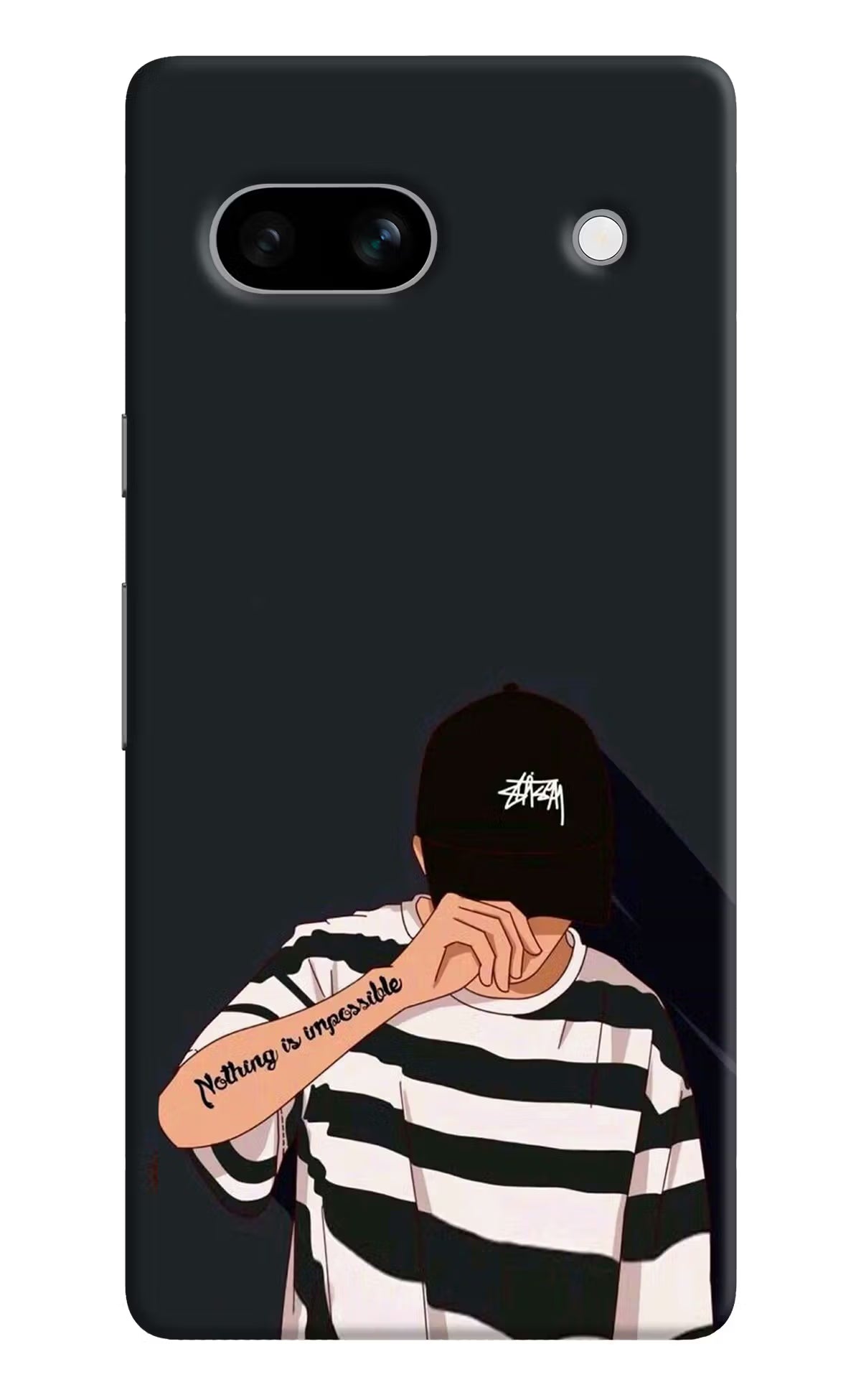 Aesthetic Boy Google Pixel 7A Hard Case Back Cover by Casekaro