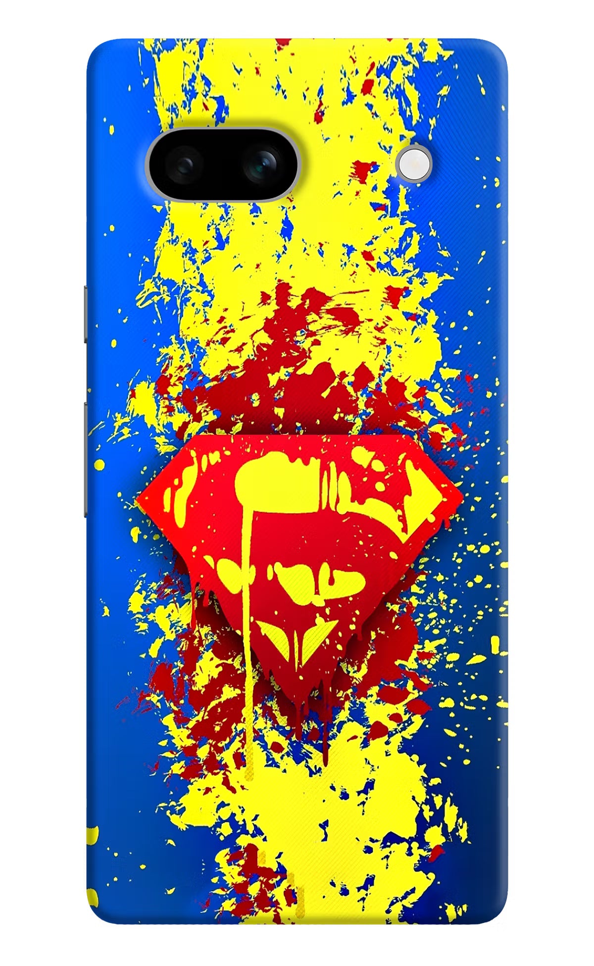Superman logo Google Pixel 7A Hard Case Back Cover by Casekaro