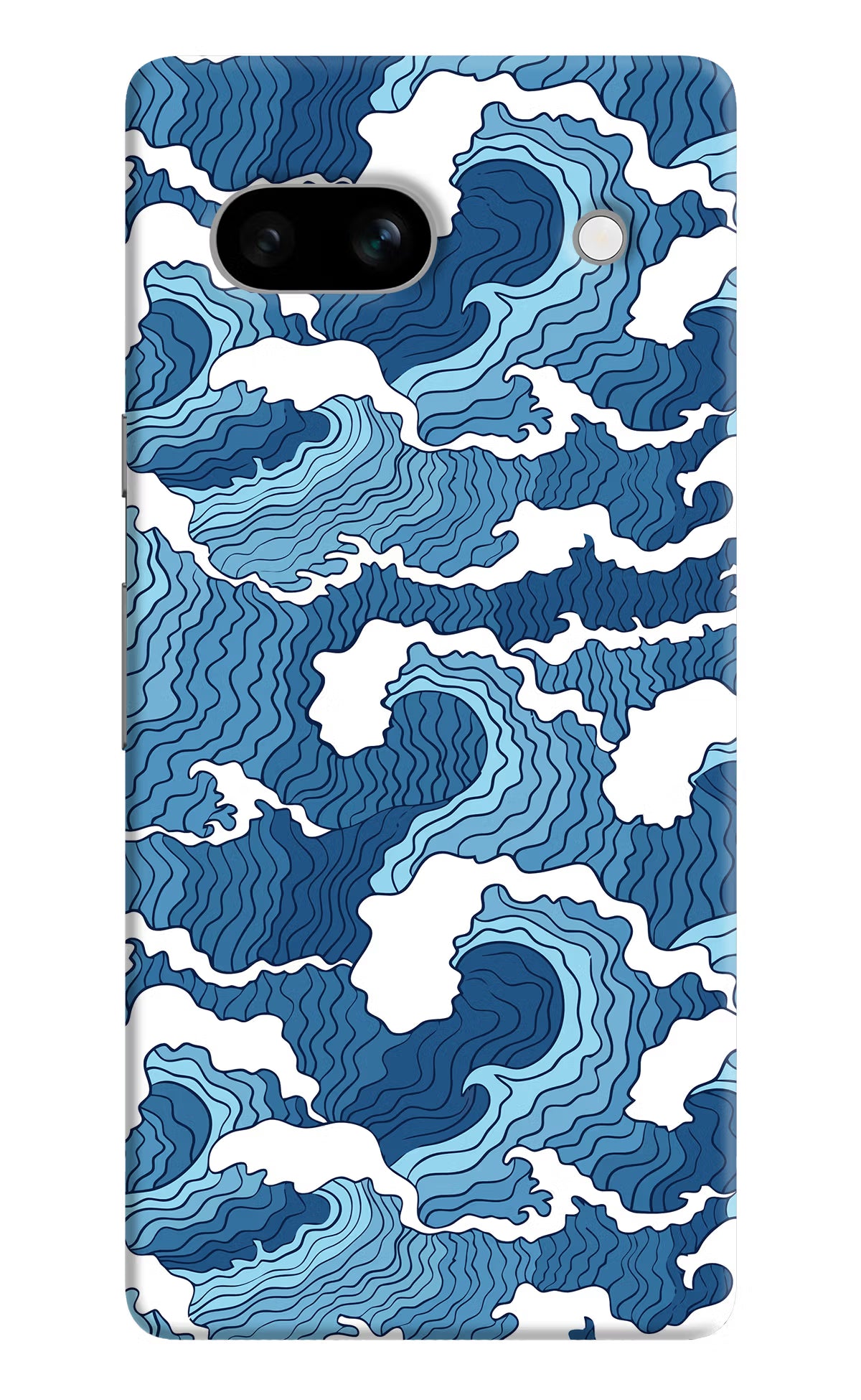 Blue Waves Google Pixel 7A Hard Case Back Cover by Casekaro