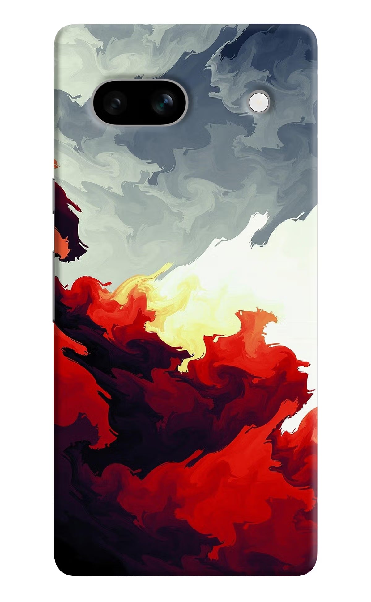 Fire Cloud Google Pixel 7A Hard Case Back Cover by Casekaro