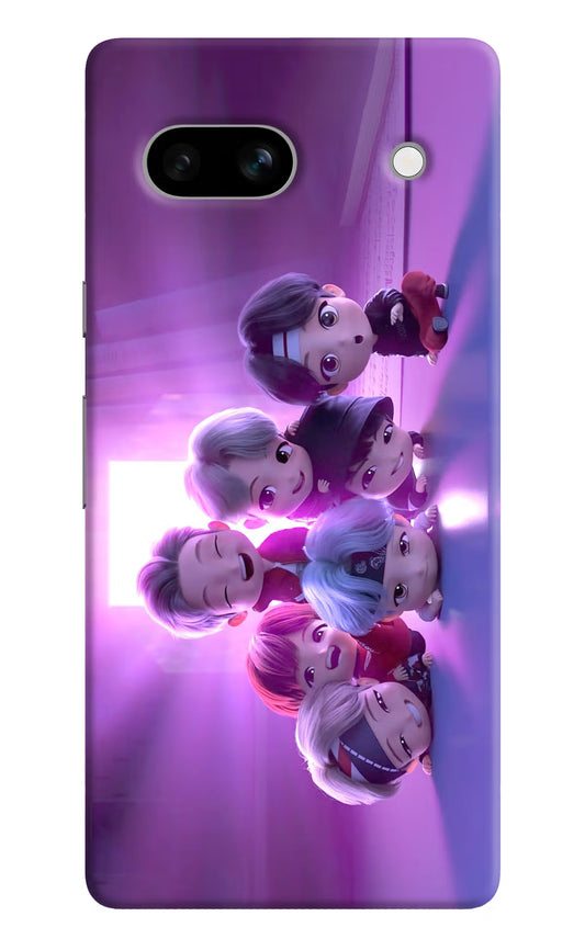 BTS Chibi Google Pixel 7A Hard Case Back Cover by Casekaro