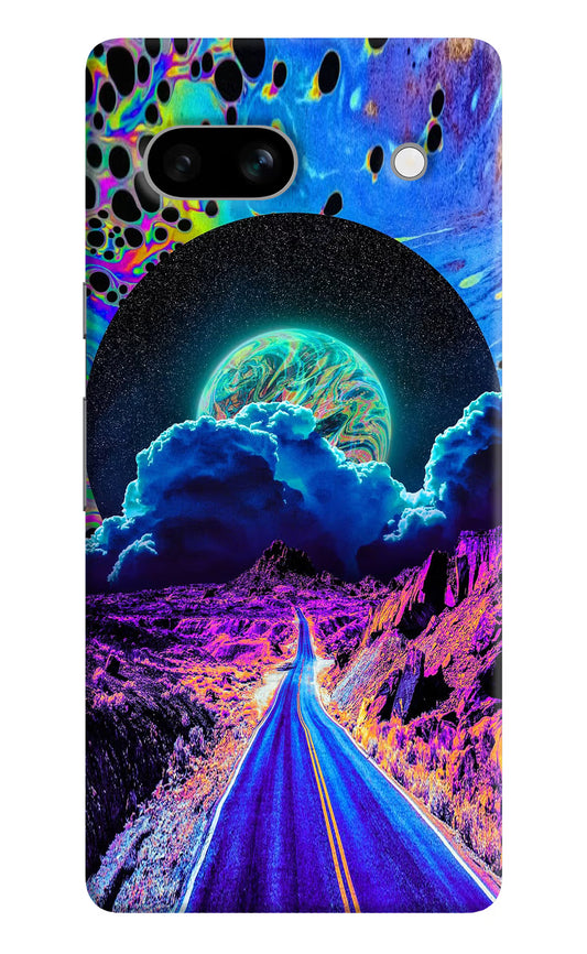 Psychedelic Painting Google Pixel 7A Hard Case Back Cover by Casekaro