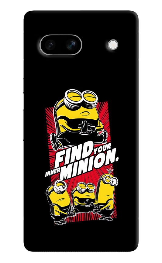 Find your inner Minion Google Pixel 7A Hard Case Back Cover by Casekaro