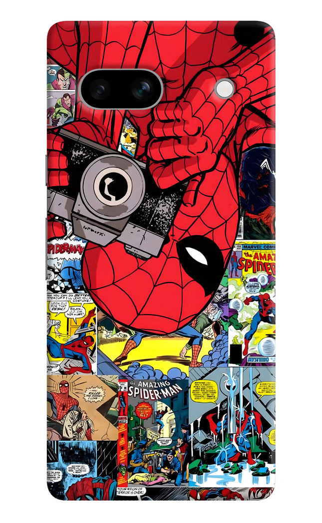 Spider Man Google Pixel 7A Hard Case Back Cover by Casekaro