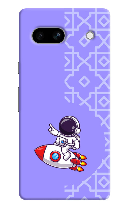 Cute Astronaut Google Pixel 7A Hard Case Back Cover by Casekaro