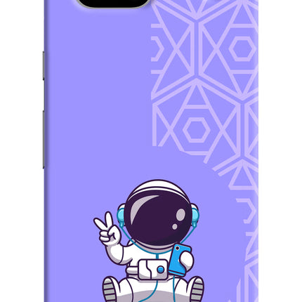 Cute Astronaut Chilling Google Pixel 7A Hard Case Back Cover by Casekaro