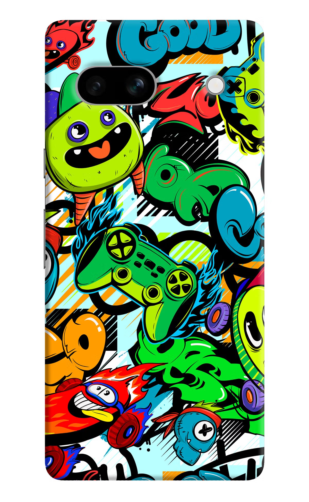 Game Doodle Google Pixel 7A Hard Case Back Cover by Casekaro