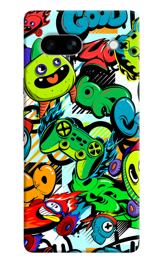 Game Doodle Google Pixel 7A Hard Case Back Cover by Casekaro