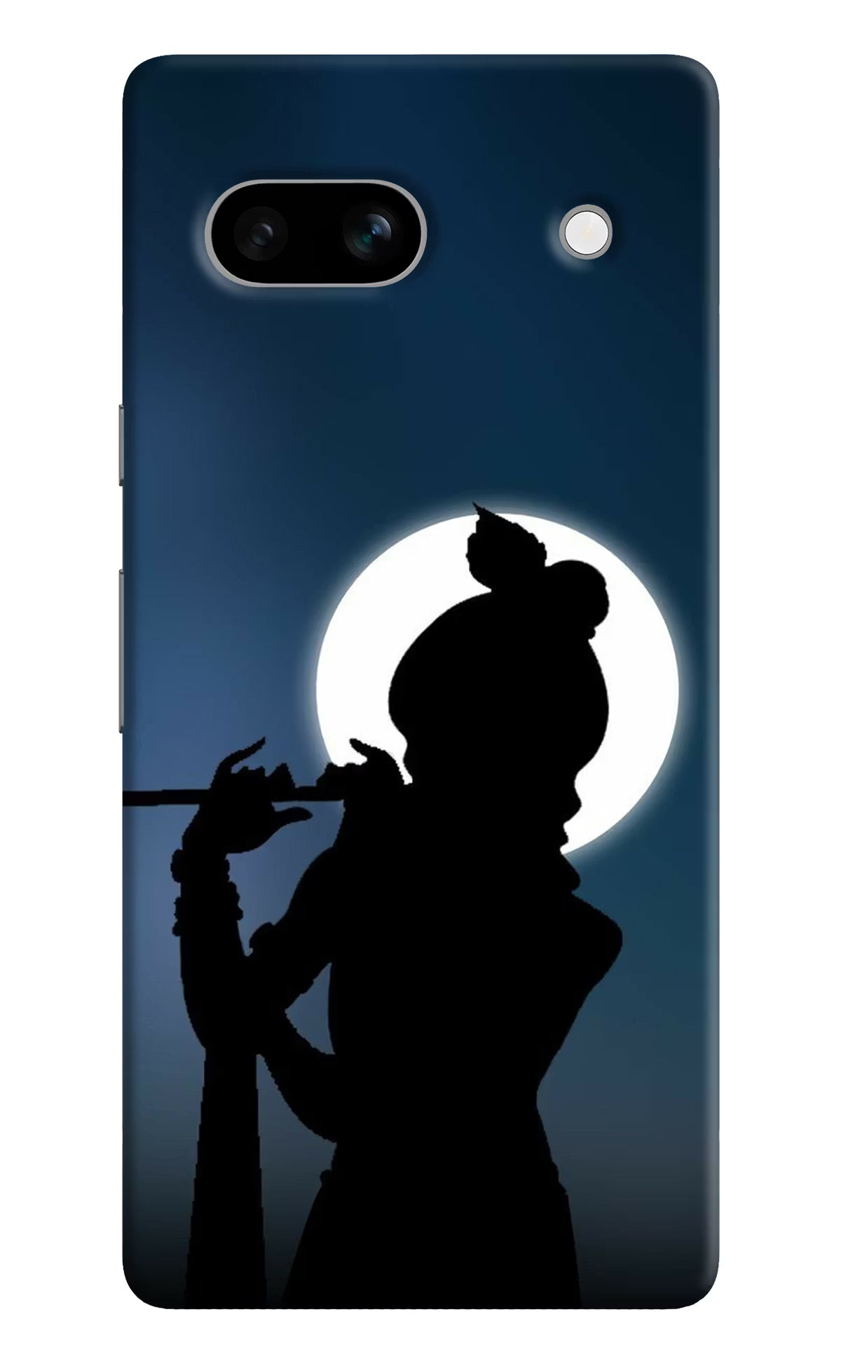 Shri Krishna Silhouette Google Pixel 7A Hard Case Back Cover by Casekaro