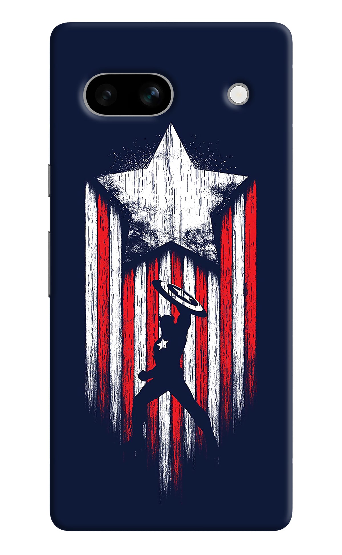 Captain America Marvel Art Google Pixel 7A Back Cover