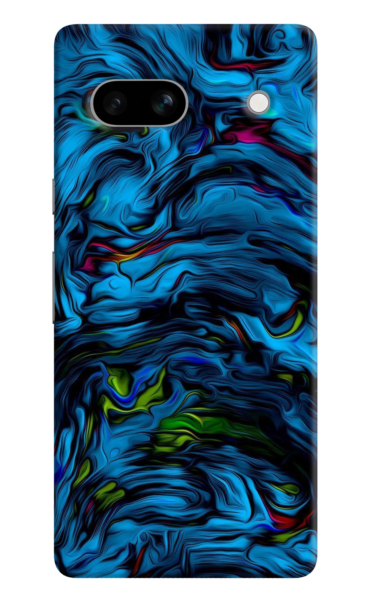 Dark Blue Abstract Google Pixel 7A Back Cover