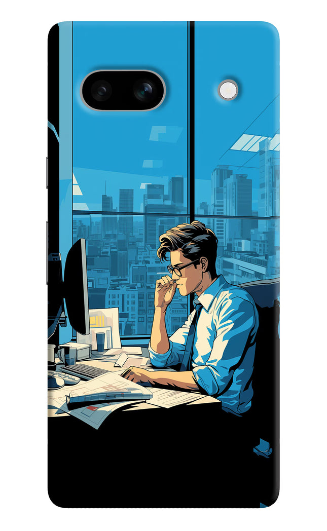 Focused Hustler (AI Generated) Google Pixel 7A Hard Case Back Cover by Casekaro