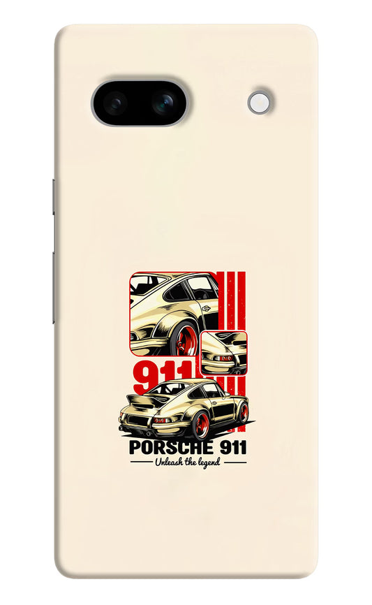 Classic Porsche 911 Google Pixel 7A Hard Case Back Cover by Casekaro