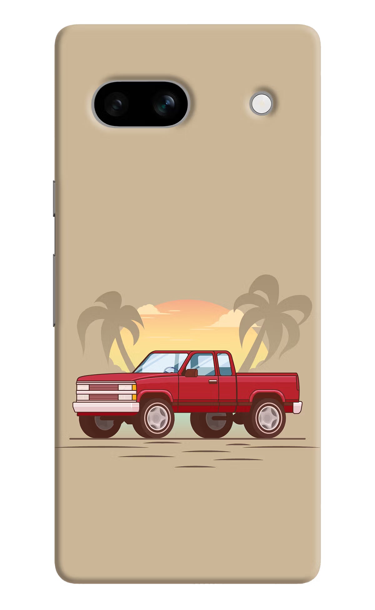 Desert Classic Drive Google Pixel 7A Hard Case Back Cover by Casekaro