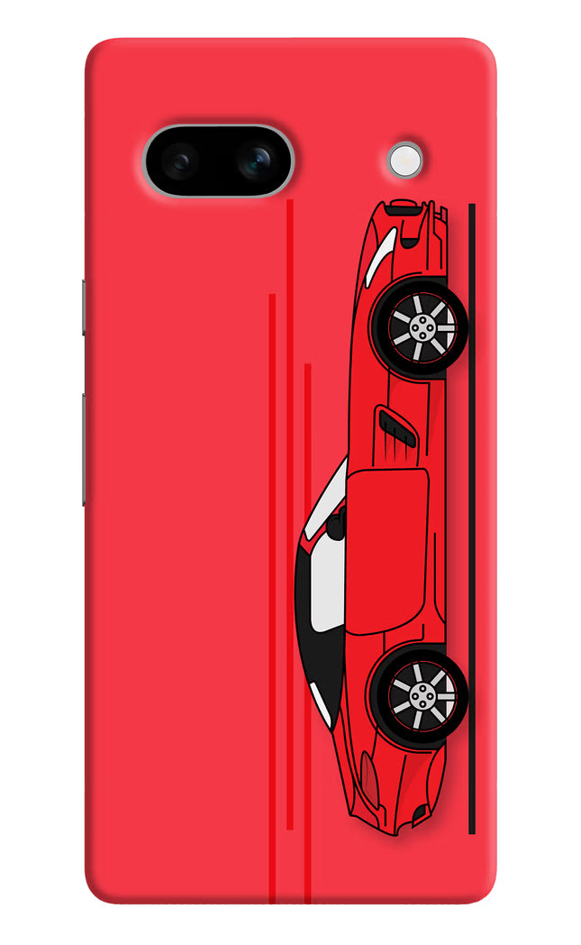 Red Velocity Google Pixel 7A Hard Case Back Cover by Casekaro