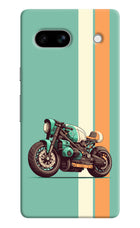 Striped Moto Drift Google Pixel 7A Hard Case Back Cover by Casekaro
