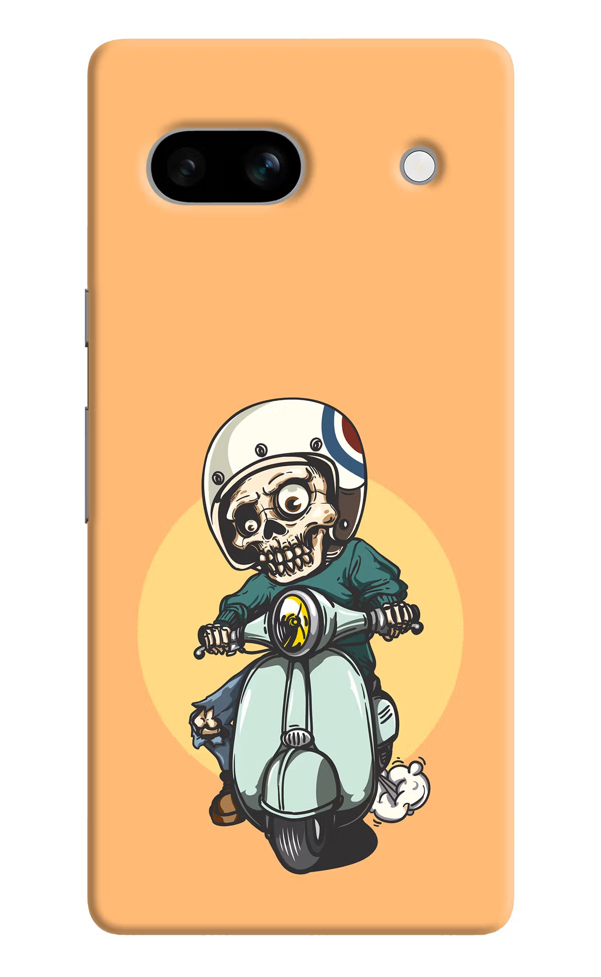 Undead Biker Google Pixel 7A Hard Case Back Cover by Casekaro